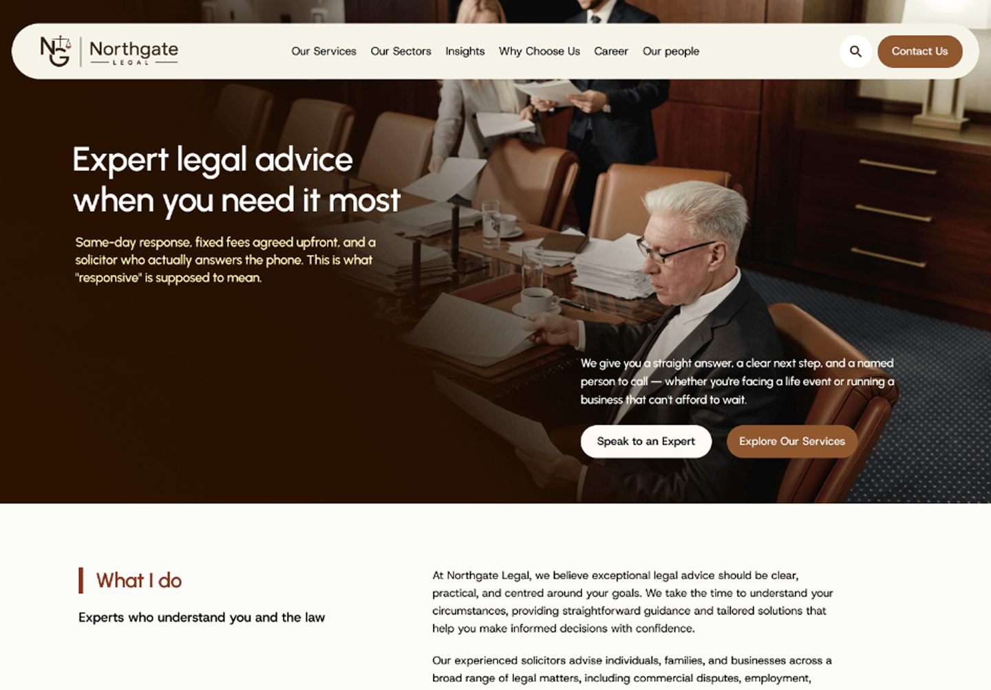 Northgate Legal WordPress site